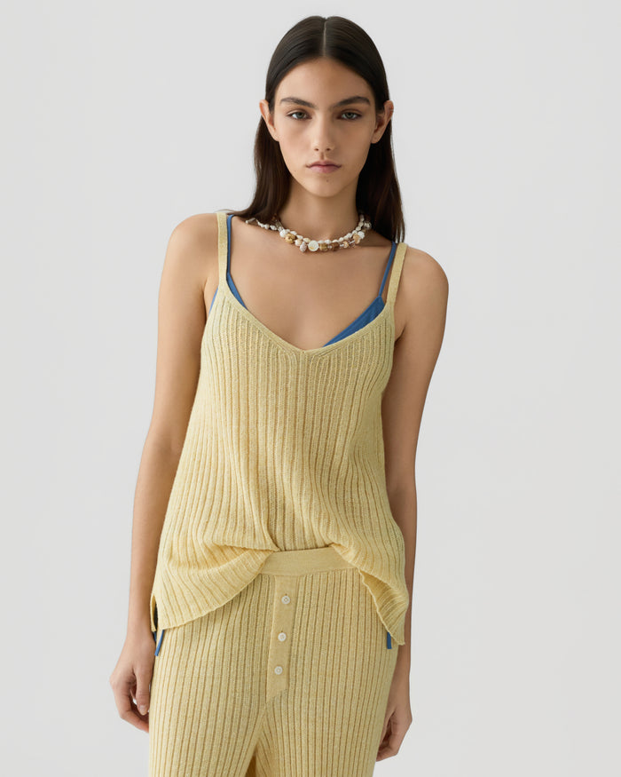 Guest in Residence — Breezy Rib Tank - Butter