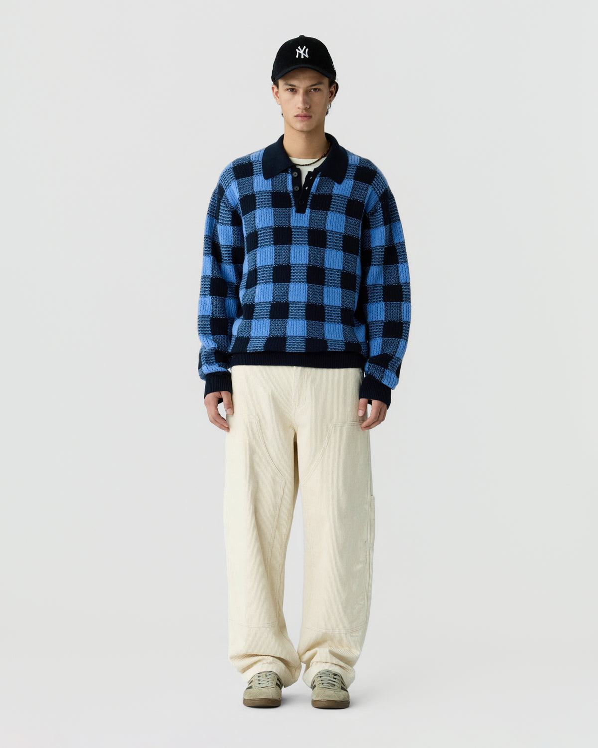 Checker Allday Polo - Midnight/Delft Blue