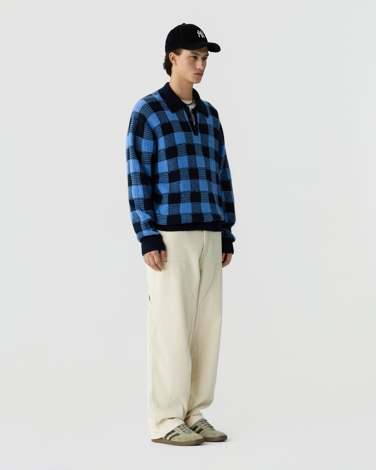 Checker Allday Polo - Midnight/Delft Blue