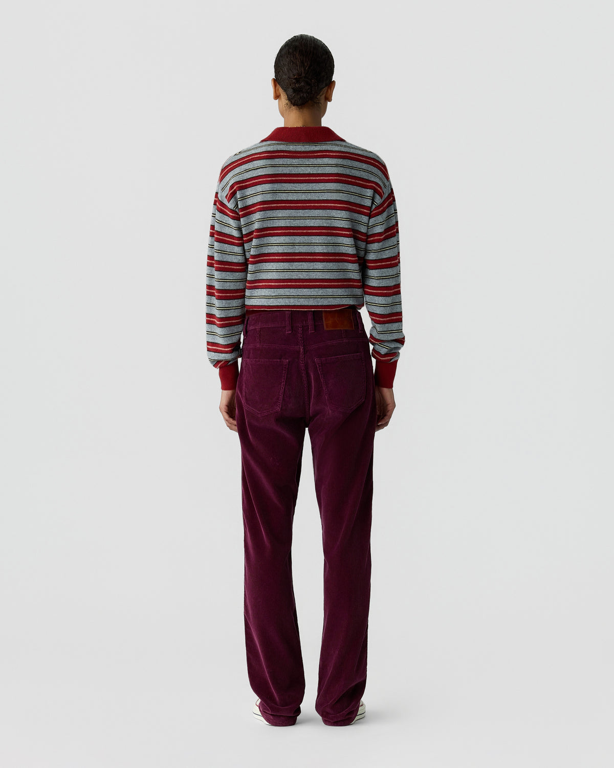 Collegiate Stripe Polo - Carmine Combo