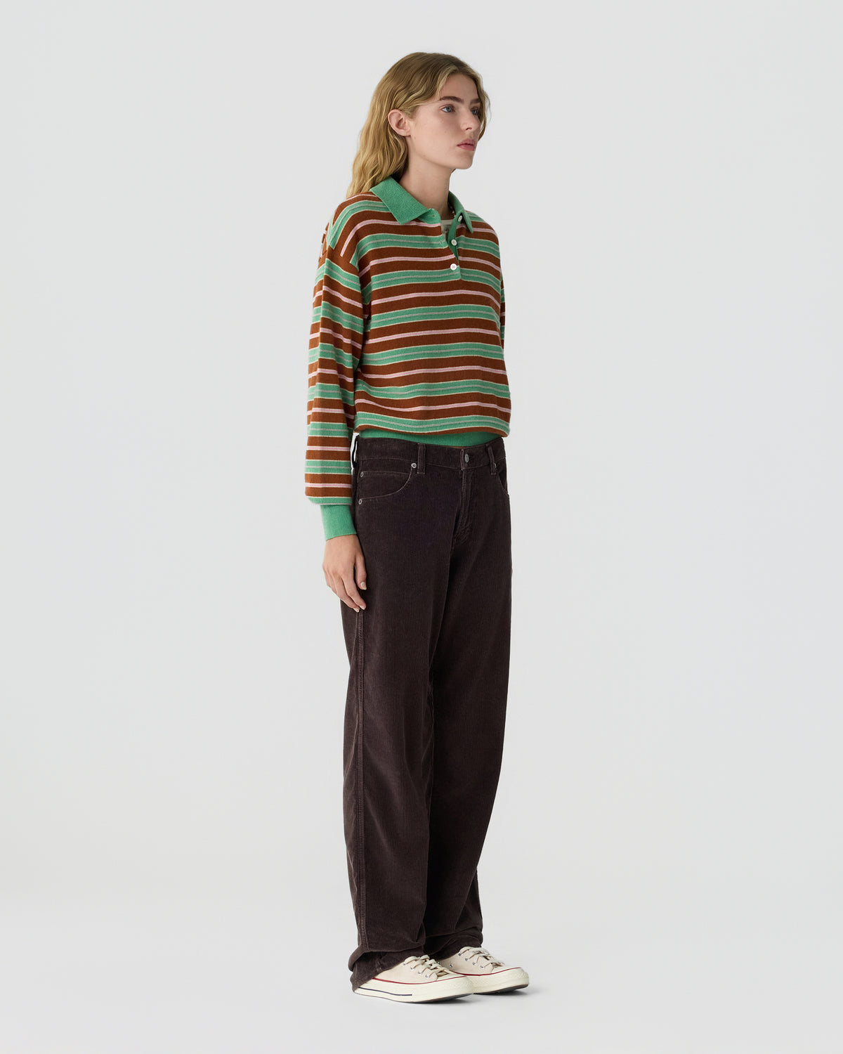 Collegiate Stripe Polo - Highland Combo
