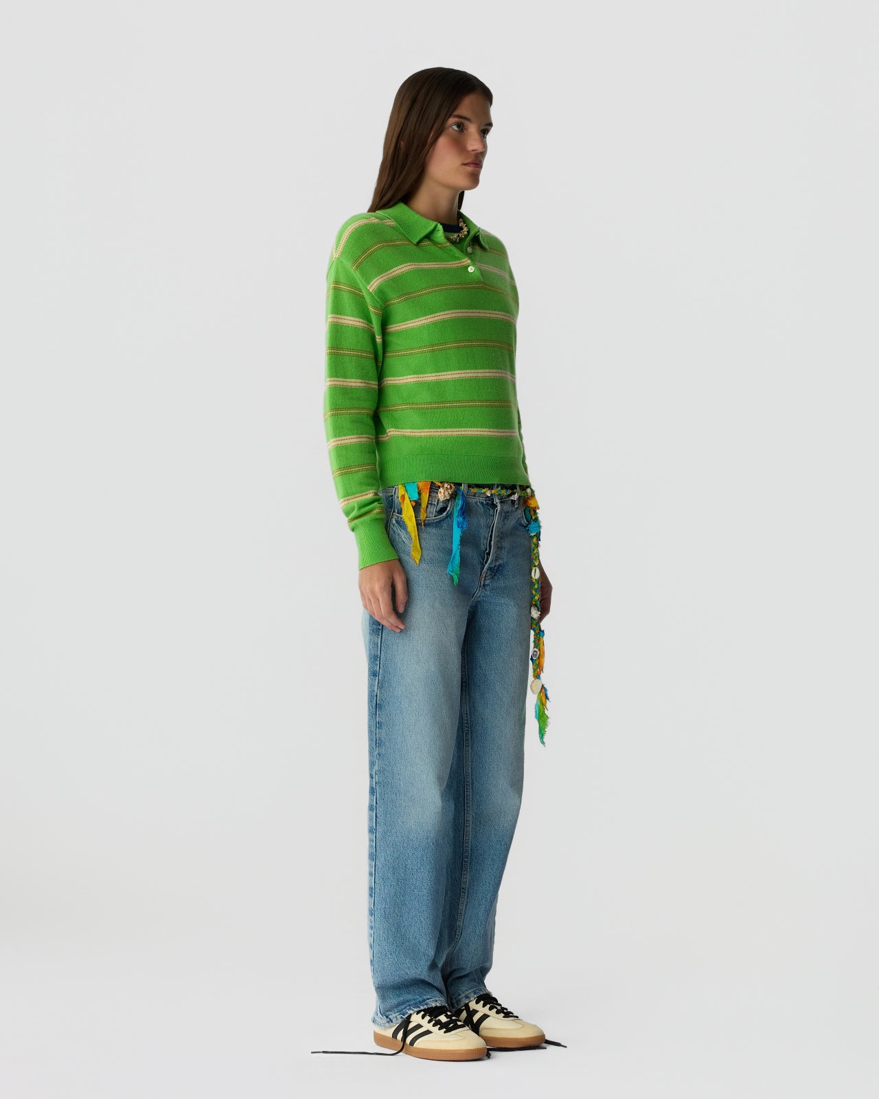 ピ* \"OPPOSITE STRIPE PULLOVER SHIRT Opposite Stripe Pullover Shirt - Black - MASU– MASU Official