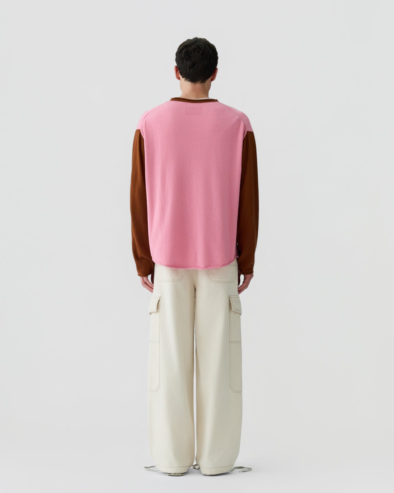 Baseball Oversized Crew - Sprinkle/Burnt Sienna