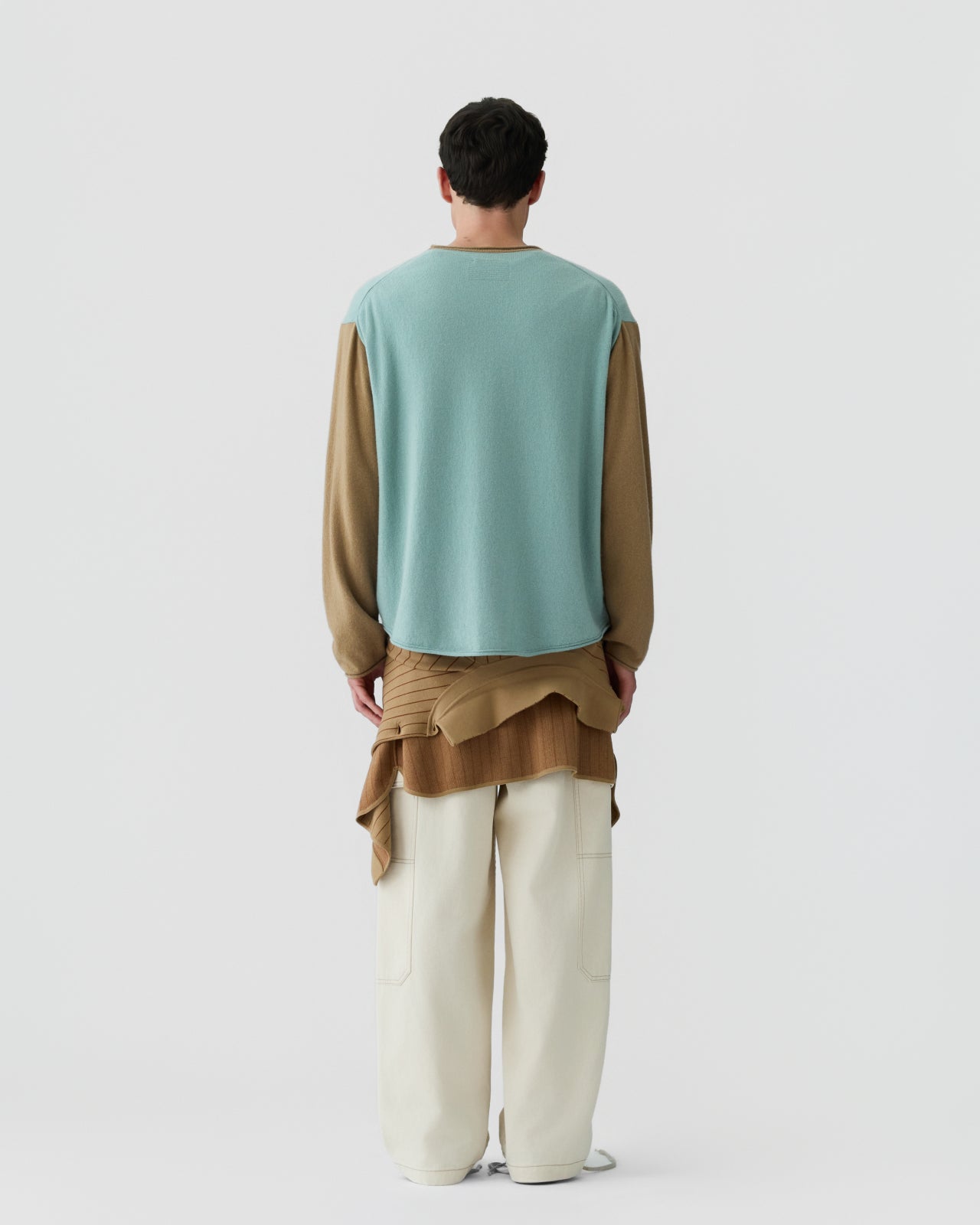 Baseball Oversized Crew  - Sage Brush/Camel
