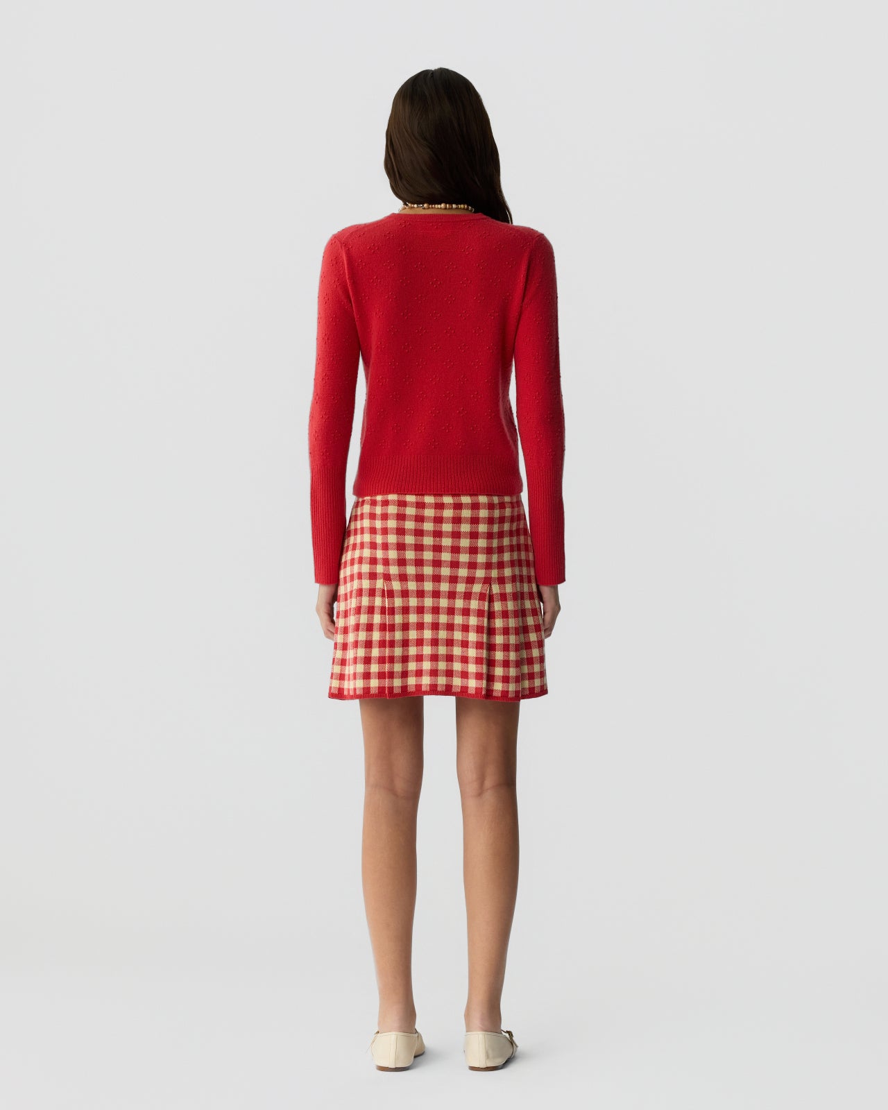 Compass Jane Cardigan - Scarlet