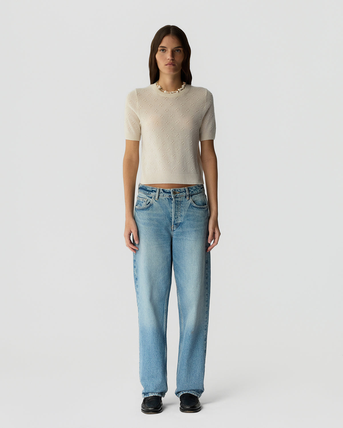 Compass Sweater Tee - Cream