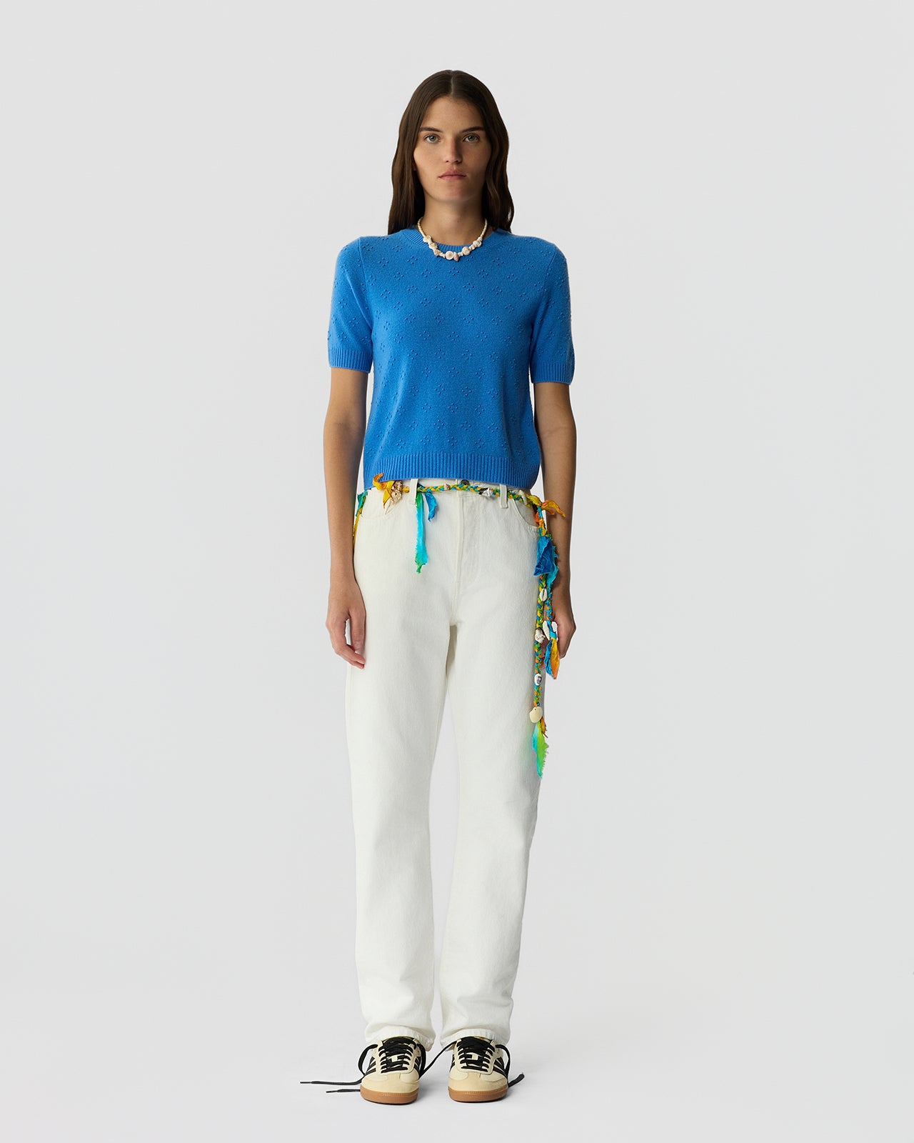 Compass Sweater Tee - Sail