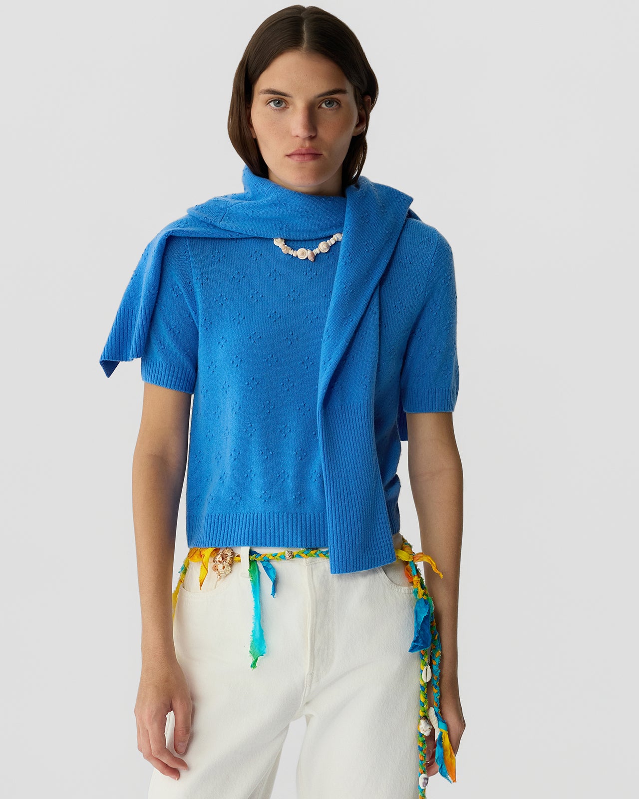 Compass Sweater Tee - Sail