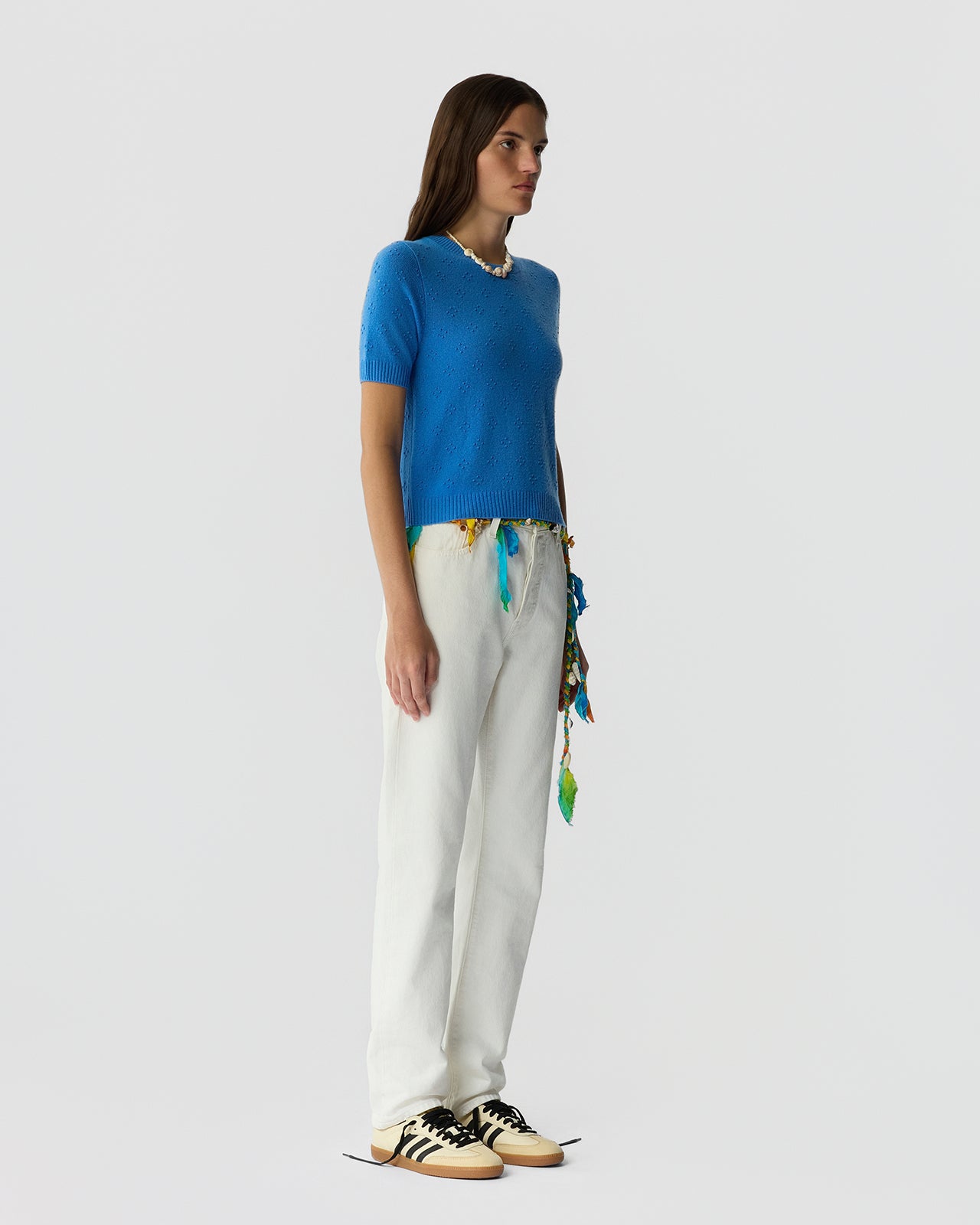 Compass Sweater Tee - Sail