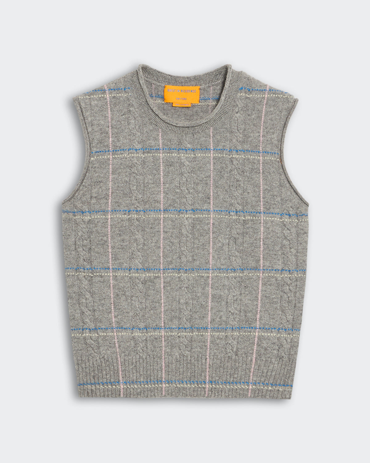 Check Vest - Heather Grey Combo
