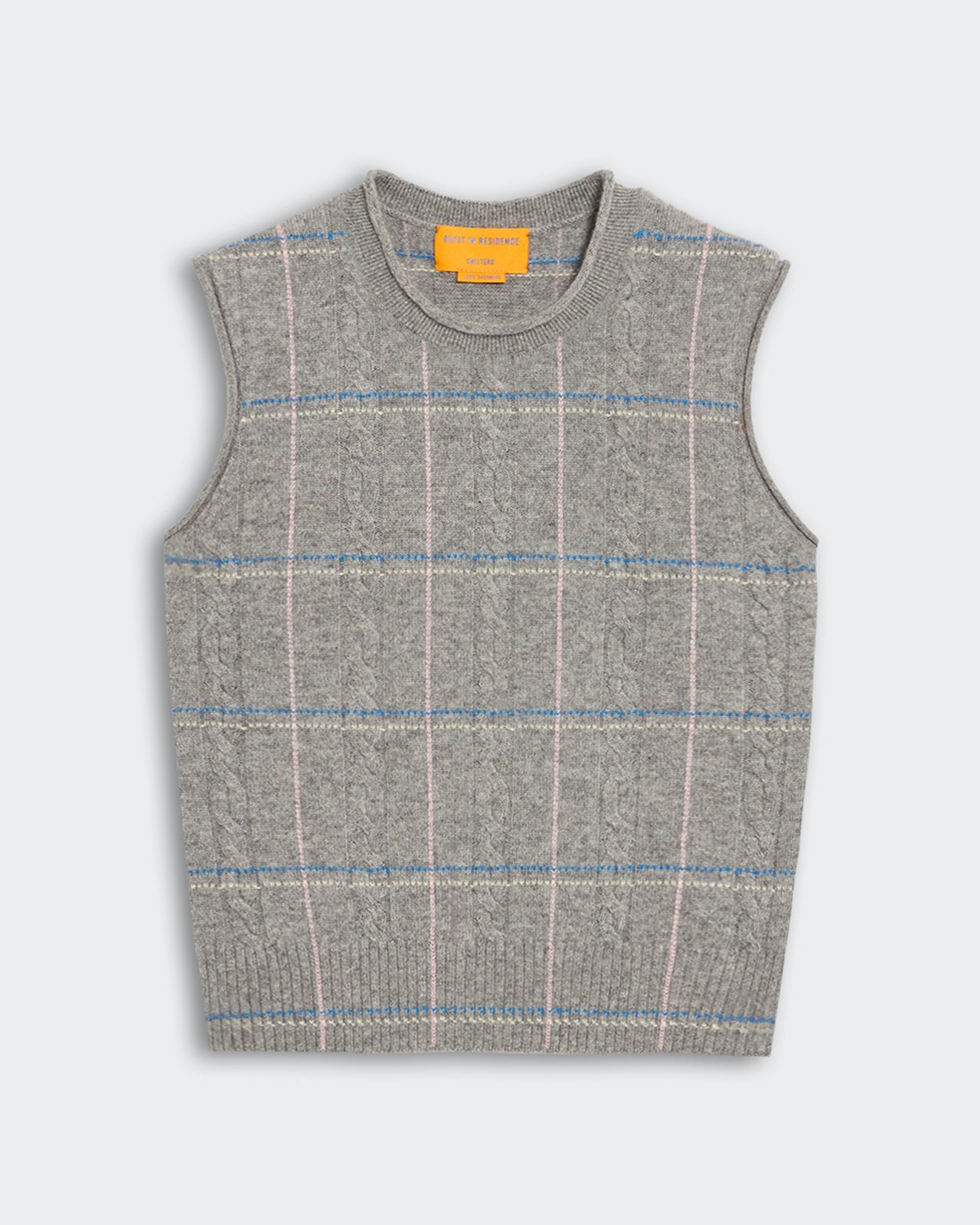 Check Vest - Heather Grey Combo