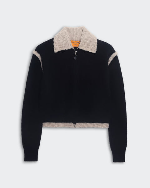 Grizzly Frankie Jacket - Black/Oatmeal – Guest In Residence