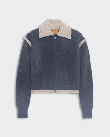Grizzly Frankie Jacket - Charcoal/Oatmeal – Guest In Residence