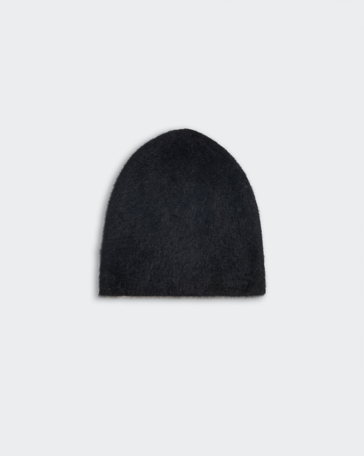 Black reversible cashmere knit hat made from premium Mongolian cashmere, unisex medium-weight beanie