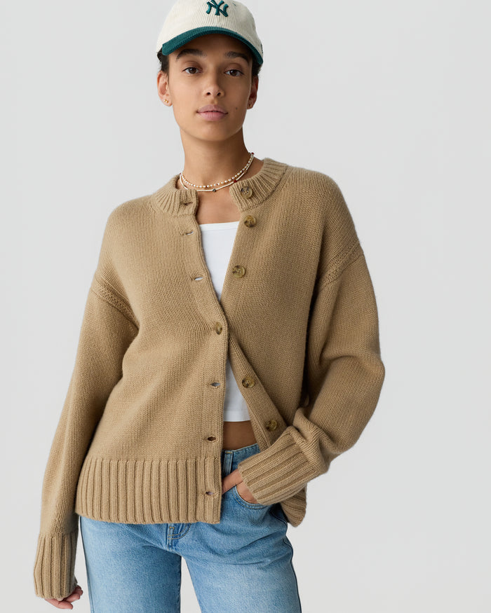 Guest in Residence — Cozy Cardigan - Camel