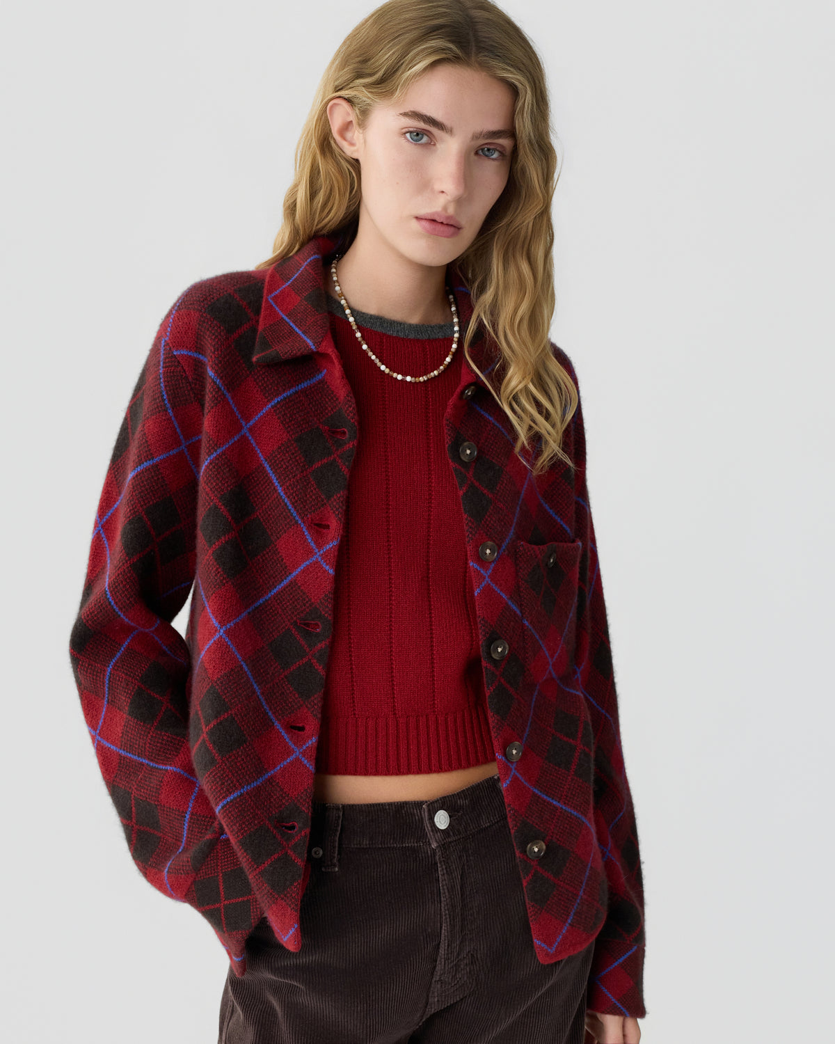 Dylan Plaid Shirt - Carmine Combo