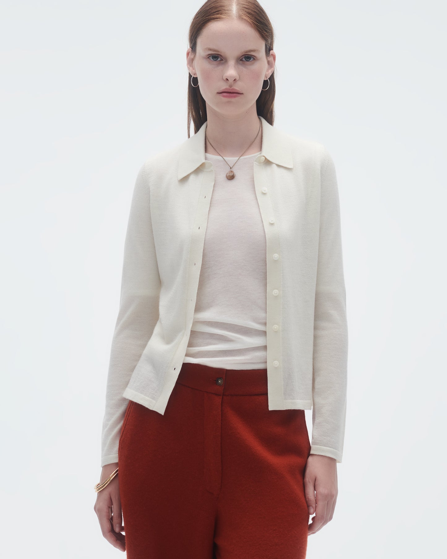 Elle Shirt In Cashmere  - Cream