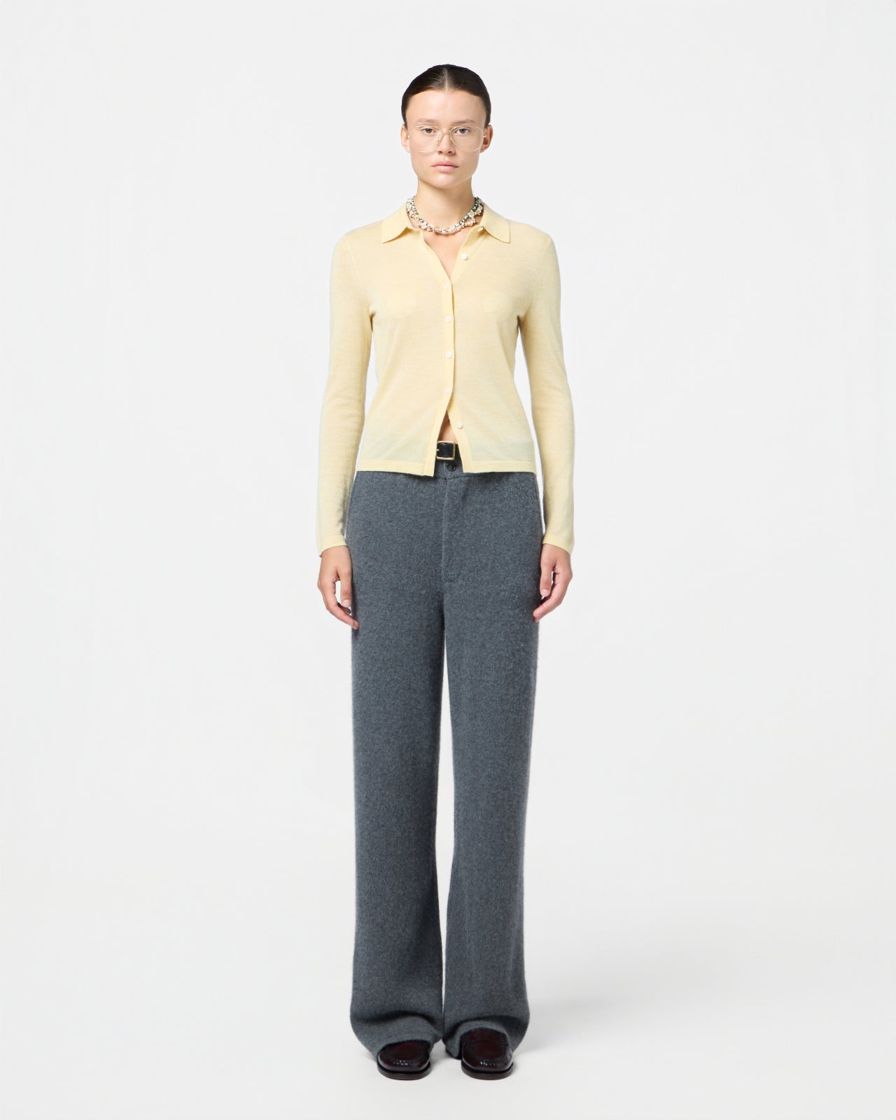 Elle Shirt in Cashmere - Butter