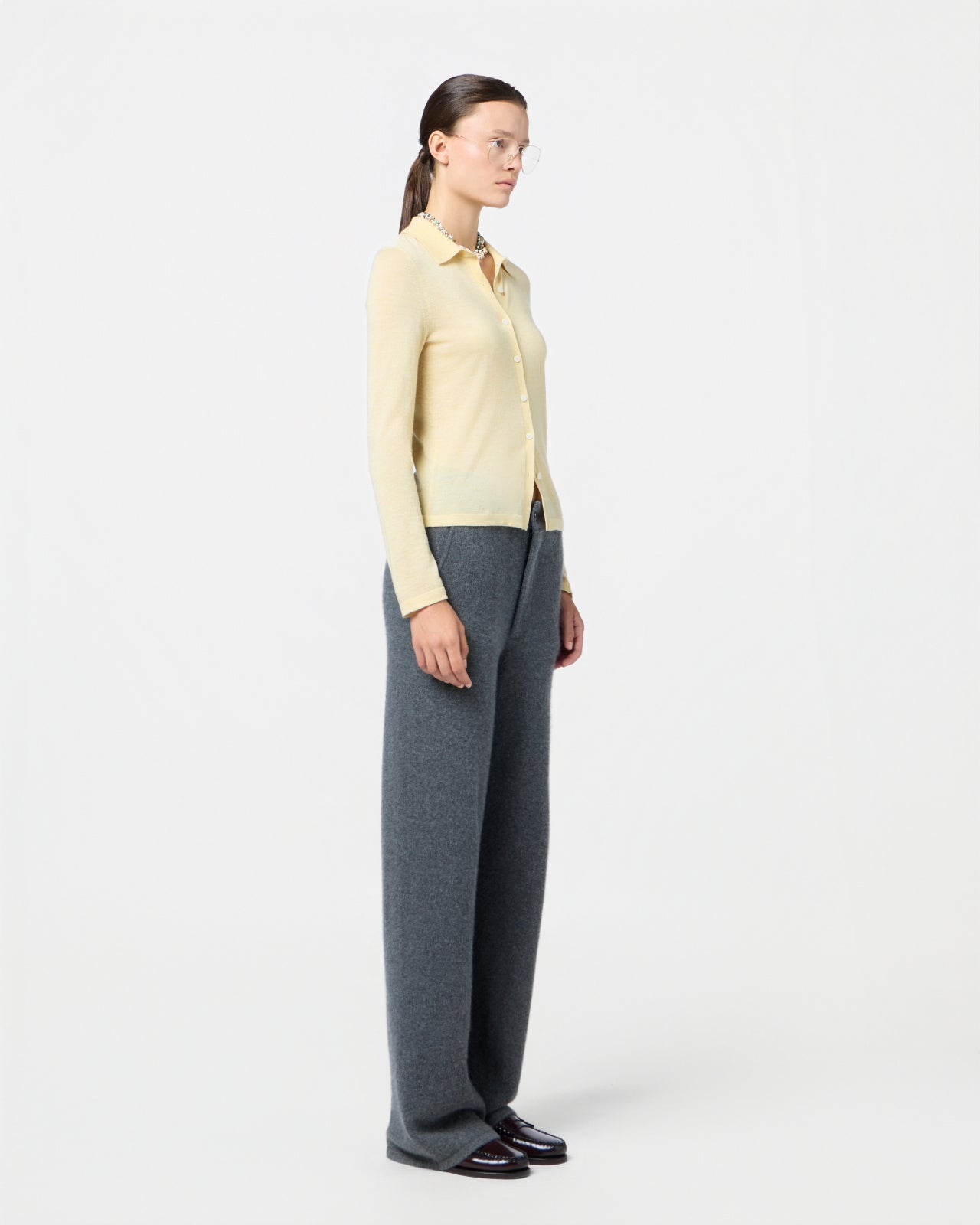 Elle Shirt in Cashmere - Butter