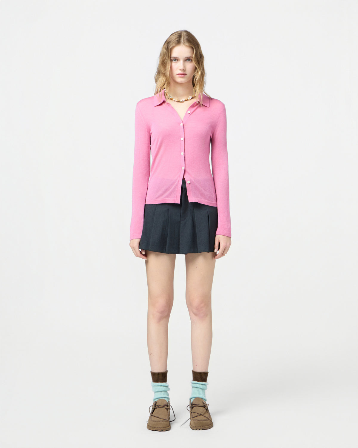 Elle Shirt in Cashmere - Rose