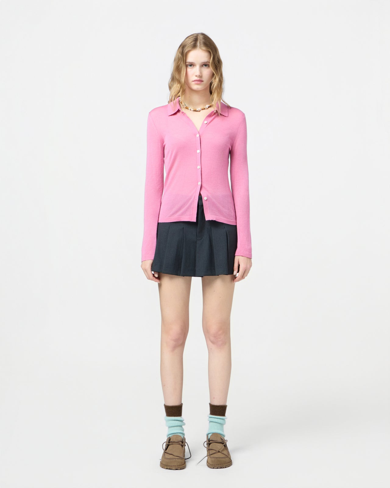 Elle Shirt in Cashmere - Rose