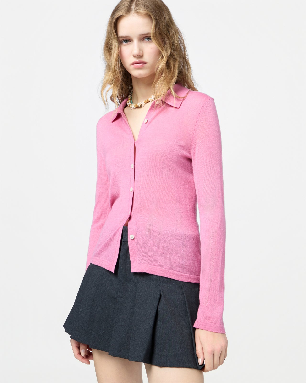 Elle Shirt in Cashmere - Rose
