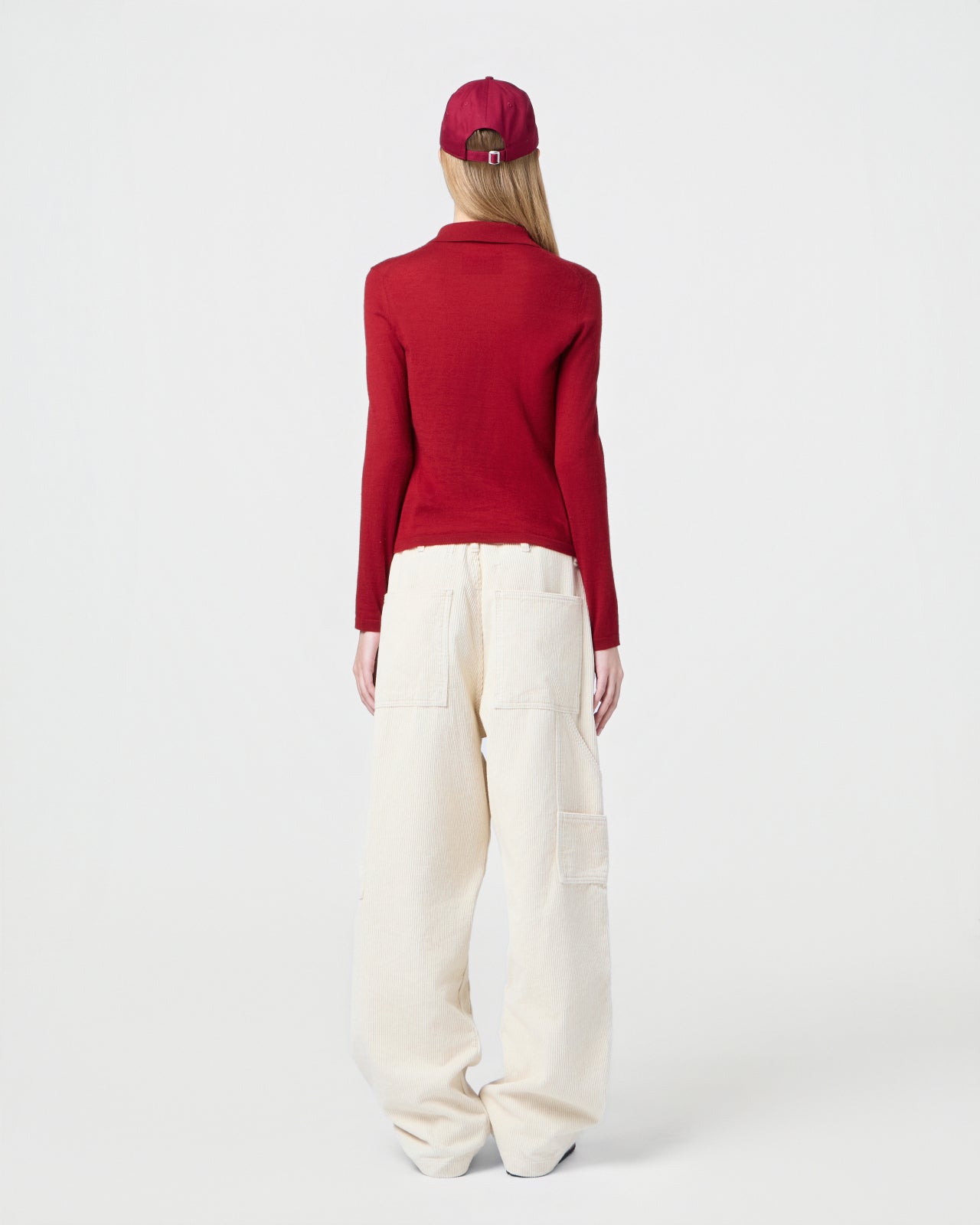 Elle Shirt in Cashmere - Ruby