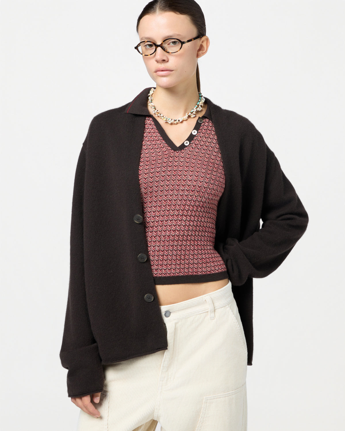 Everywear Cardigan - Burnt Cocoa