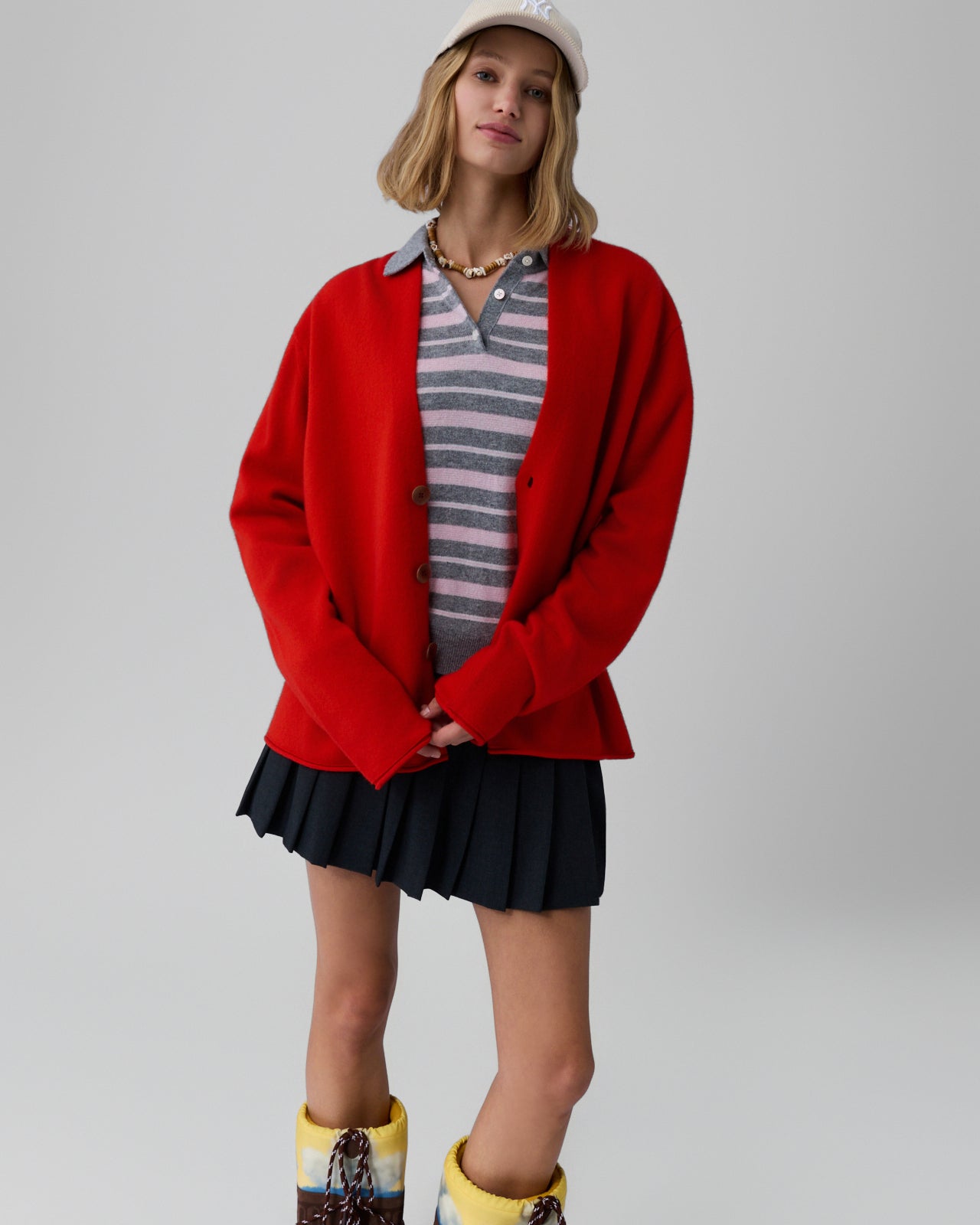 Everywear Cardigan - Chili