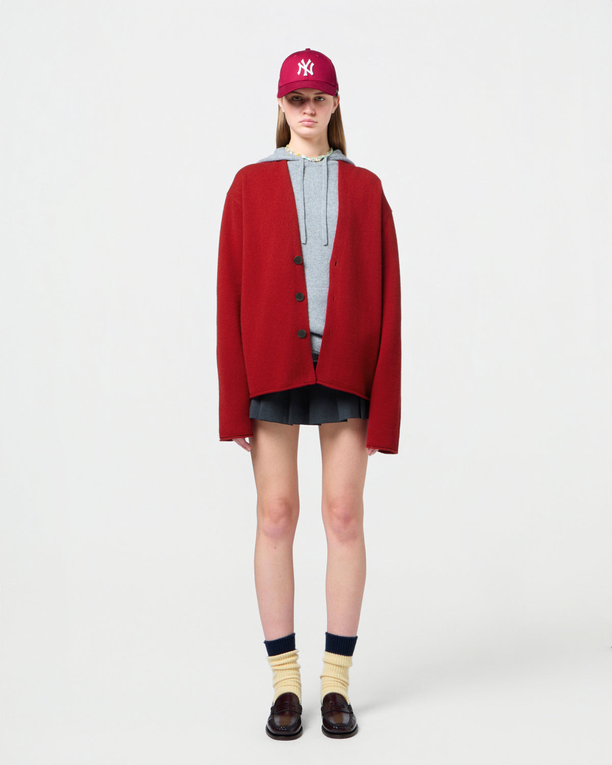 Everywear Cardigan - Ruby
