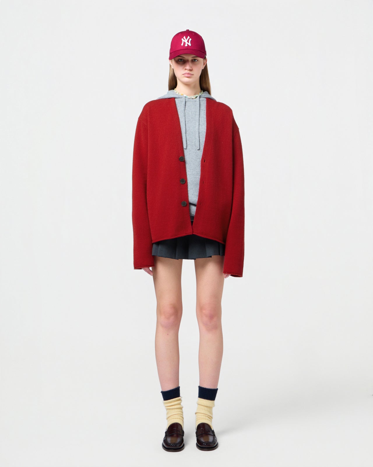 Everywear Cardigan - Ruby