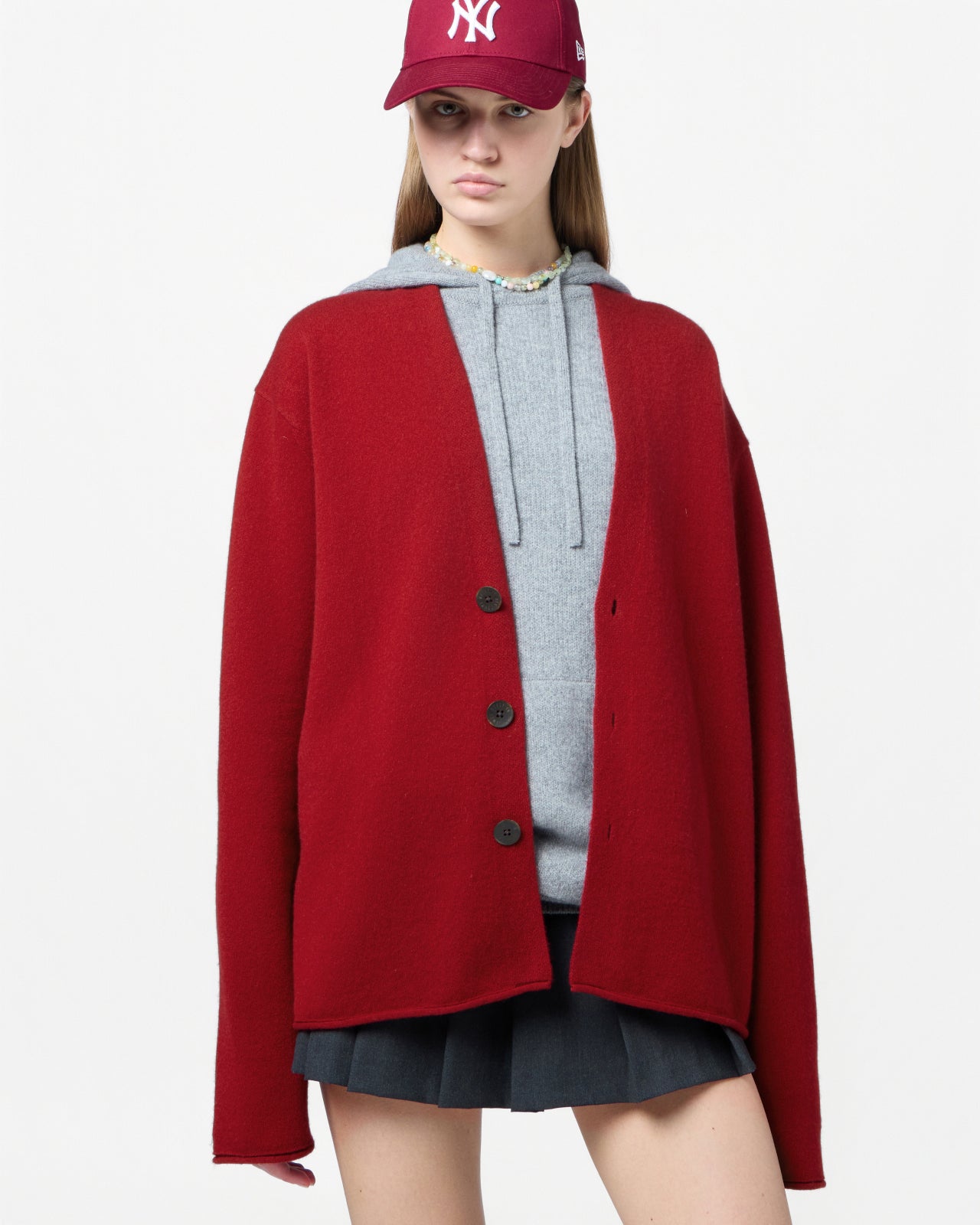 Everywear Cardigan - Ruby