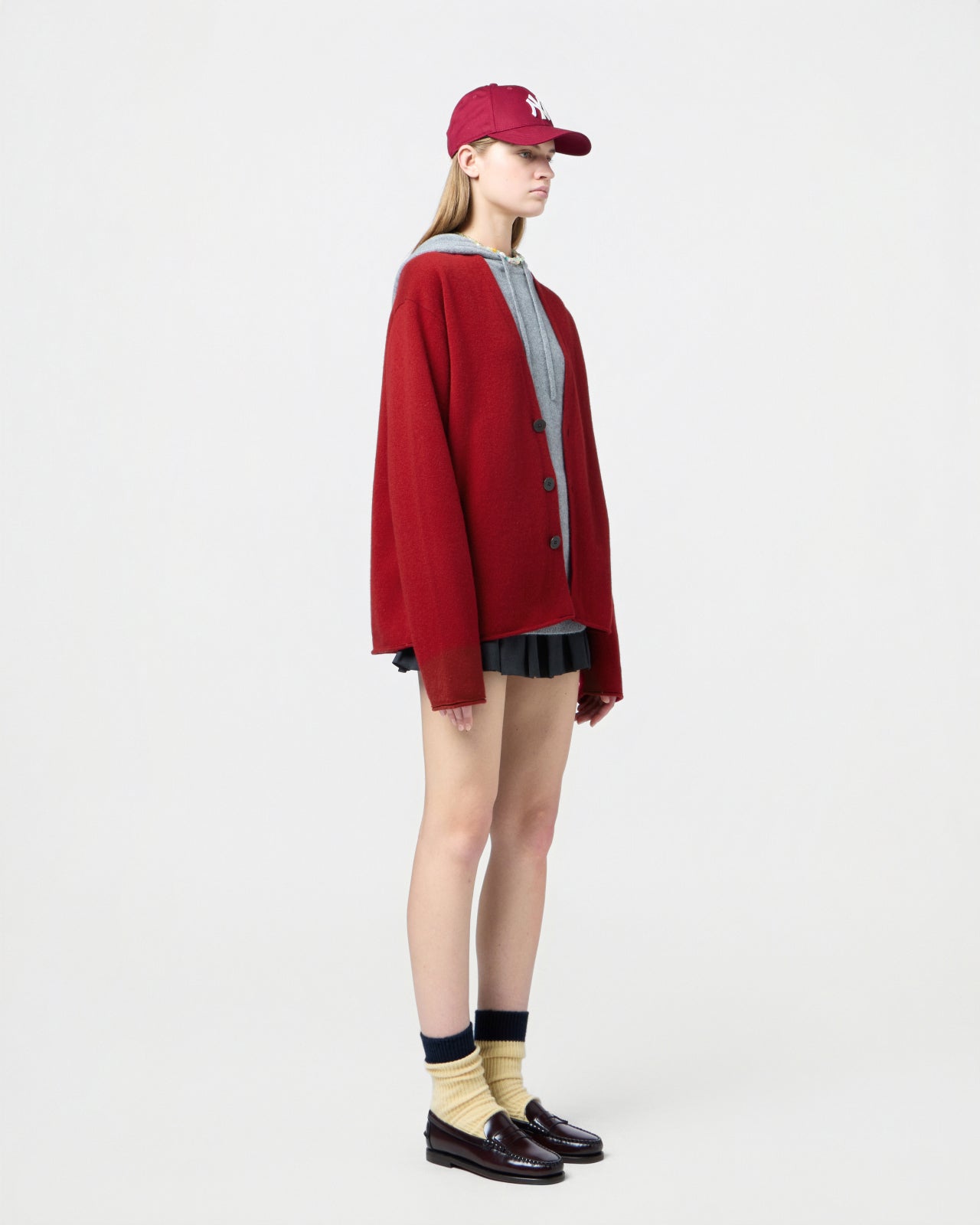 Everywear Cardigan - Ruby