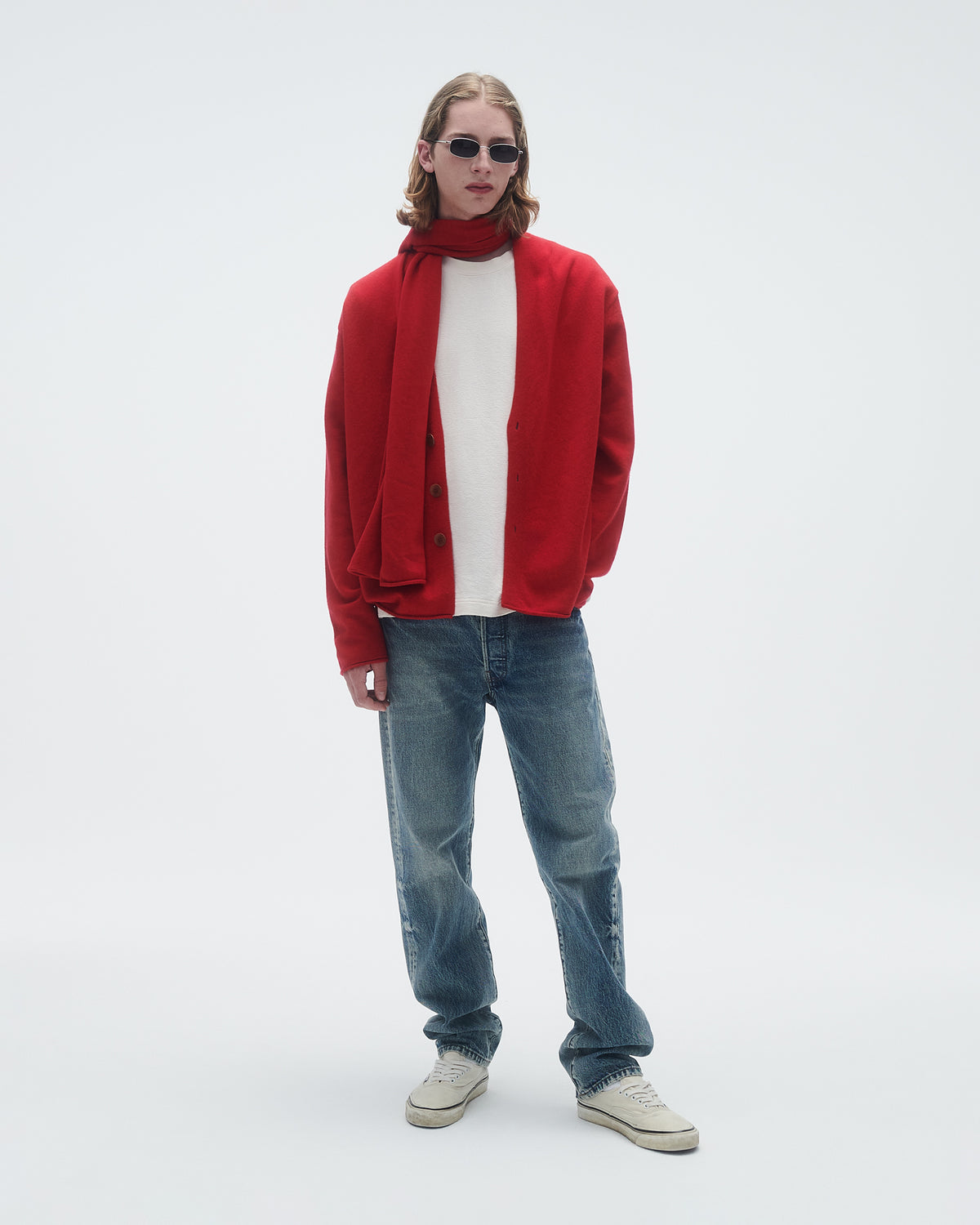 Everywear Cardigan - True Red