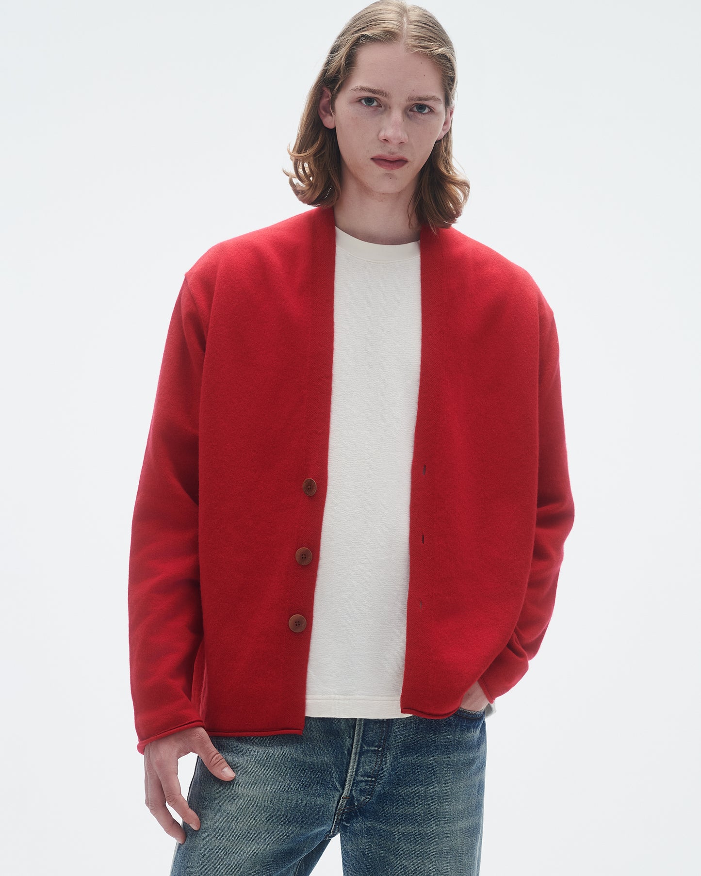 Everywear Cardigan - True Red