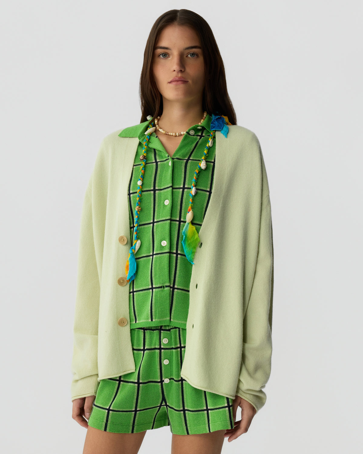 Everywear Cardigan - Limewash