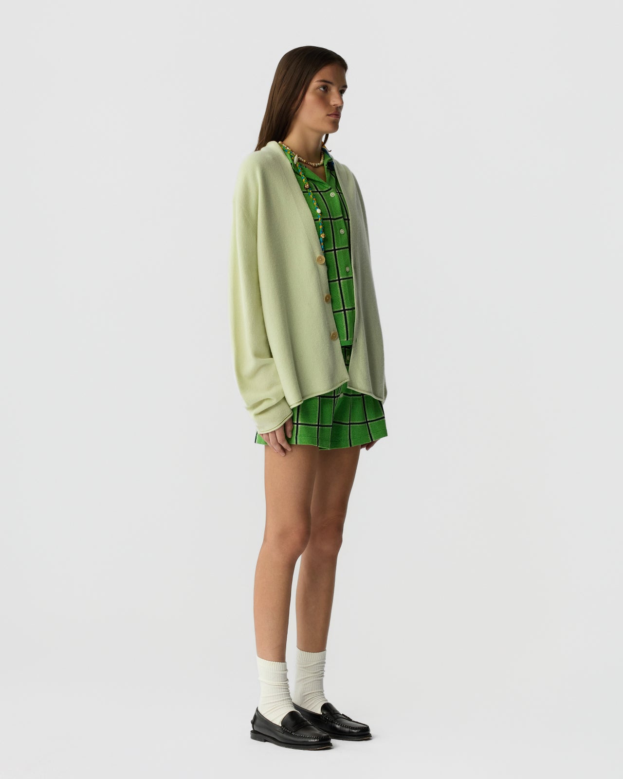Everywear Cardigan - Limewash Guest In Residence Everywear Cardigan - Limewash Guest In Residence