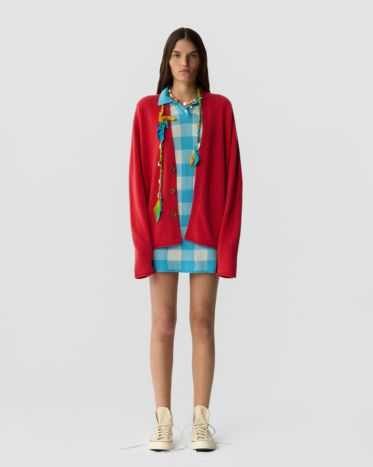 Everywear Cardigan - Scarlet