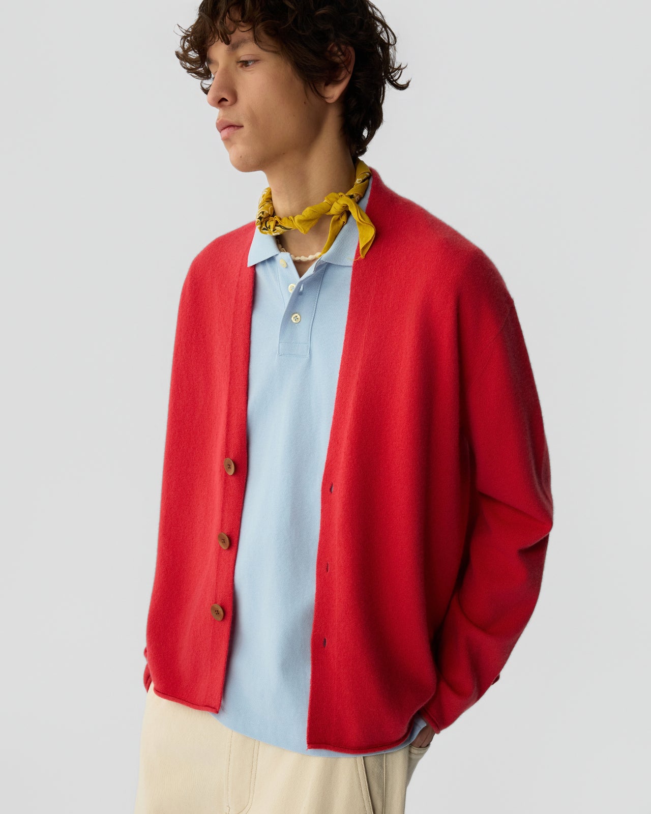 Everywear Cardigan - Scarlet