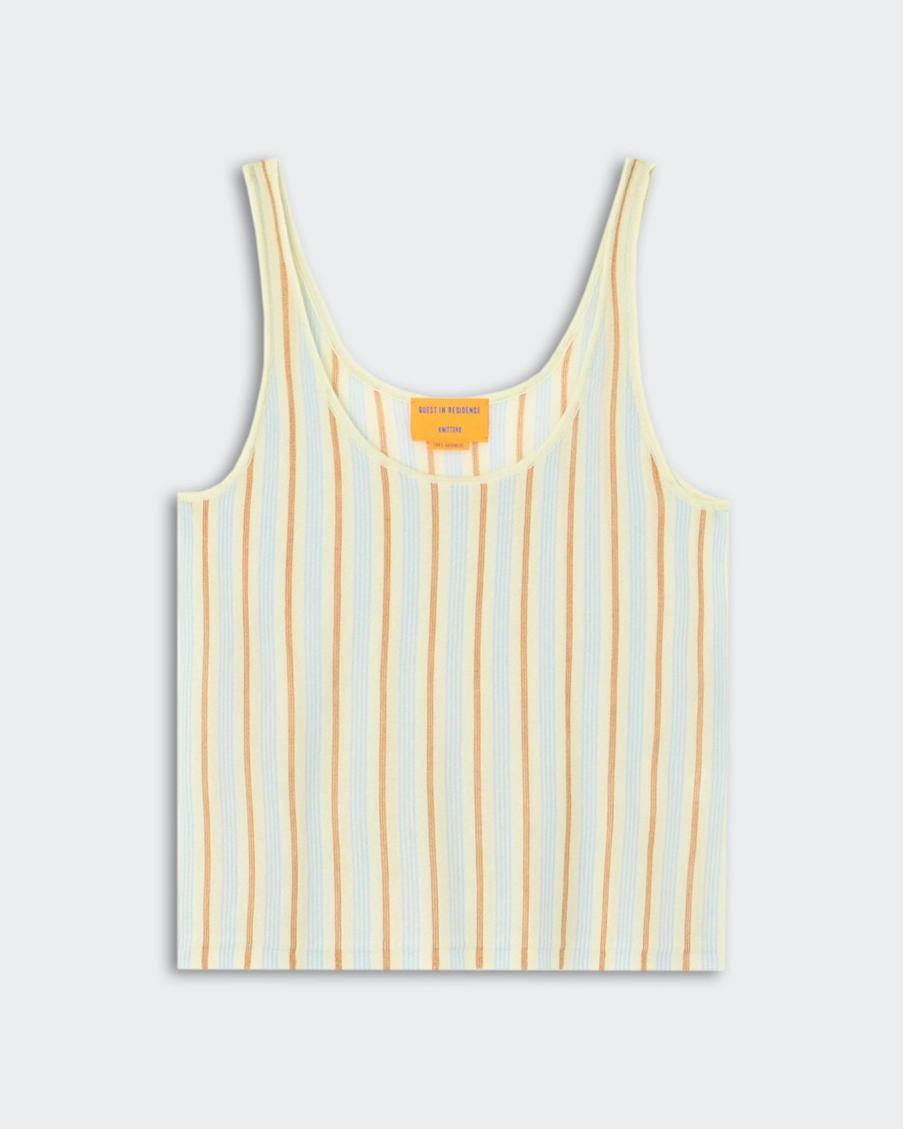 Fine Stripe Tank - Limewash Combo