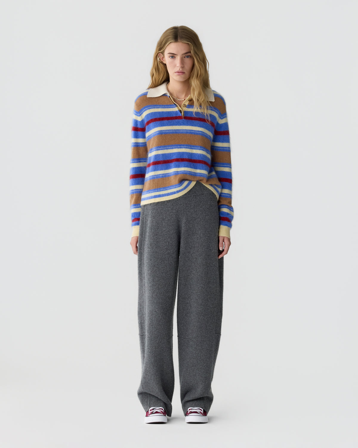 Felted Barrel Pant - Charcoal