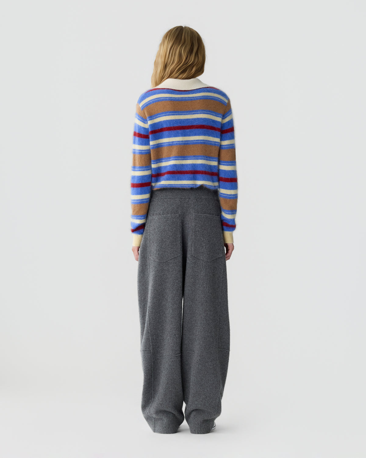 Felted Barrel Pant - Charcoal
