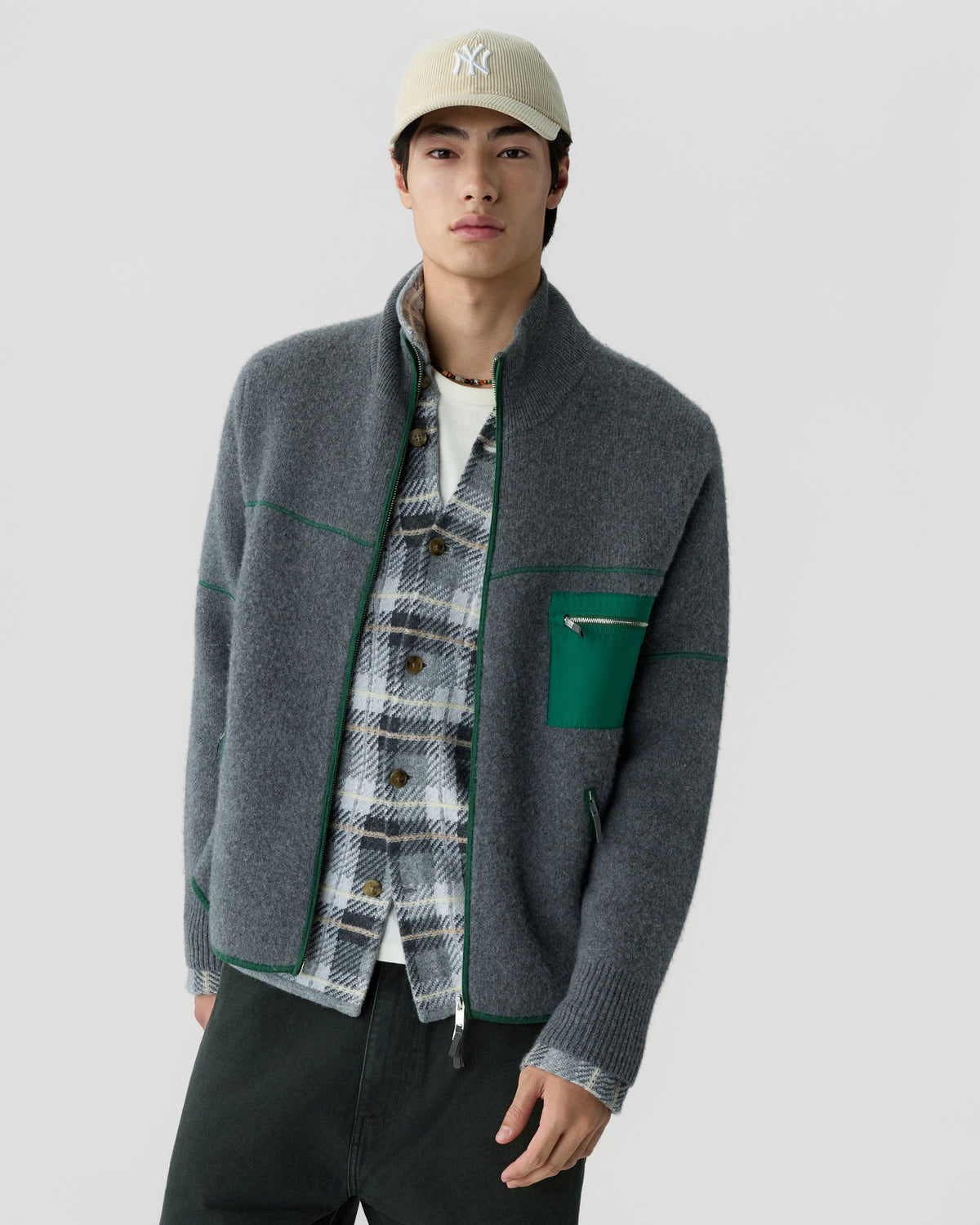 Felted Louis Jacket - Charcoal