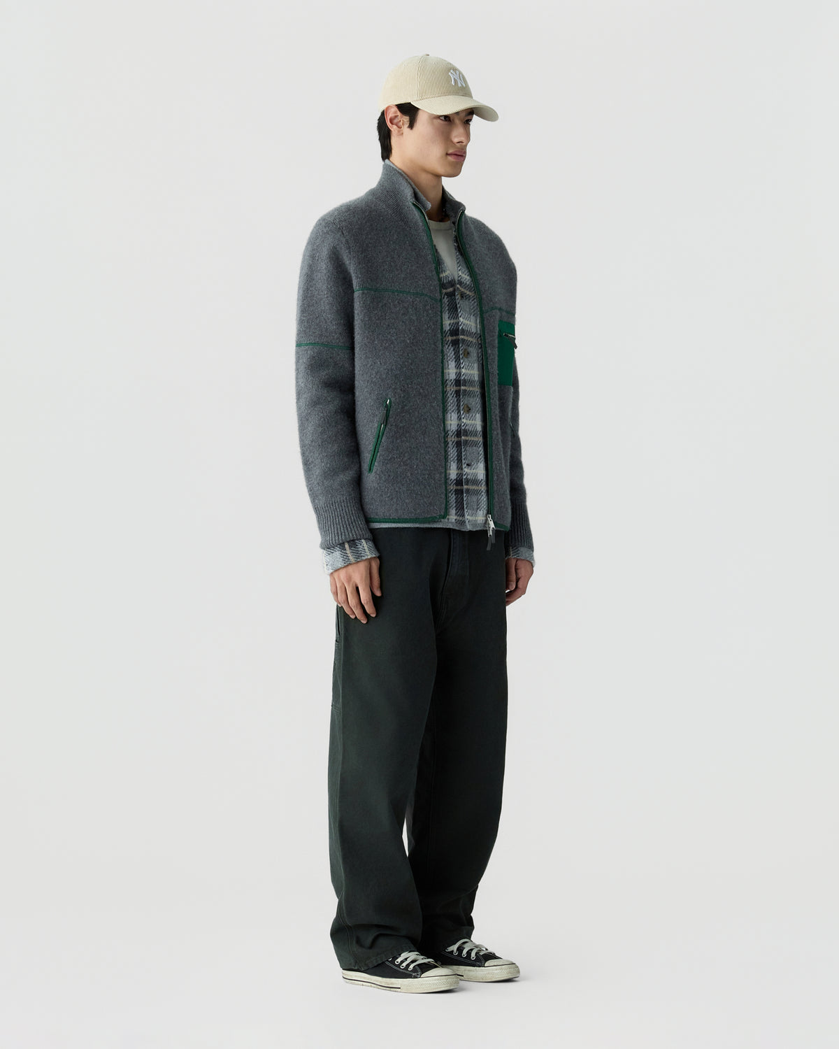 Felted Louis Jacket - Charcoal