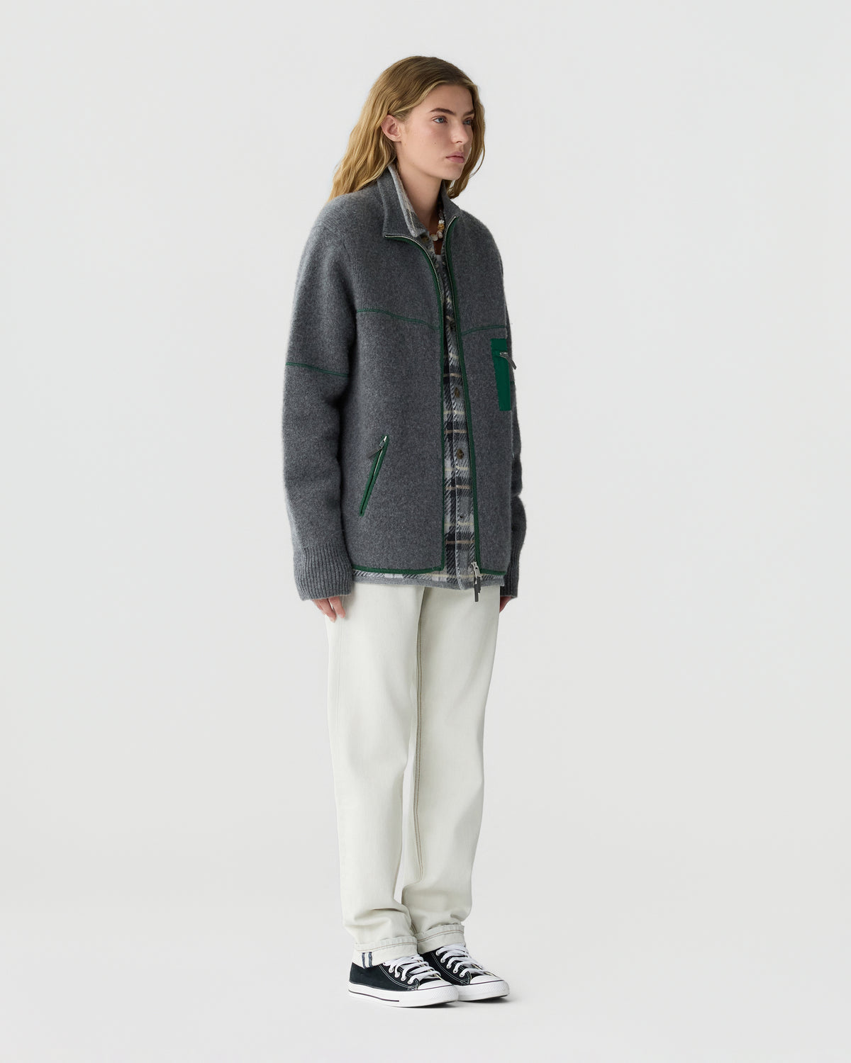 Felted Louis Jacket - Charcoal
