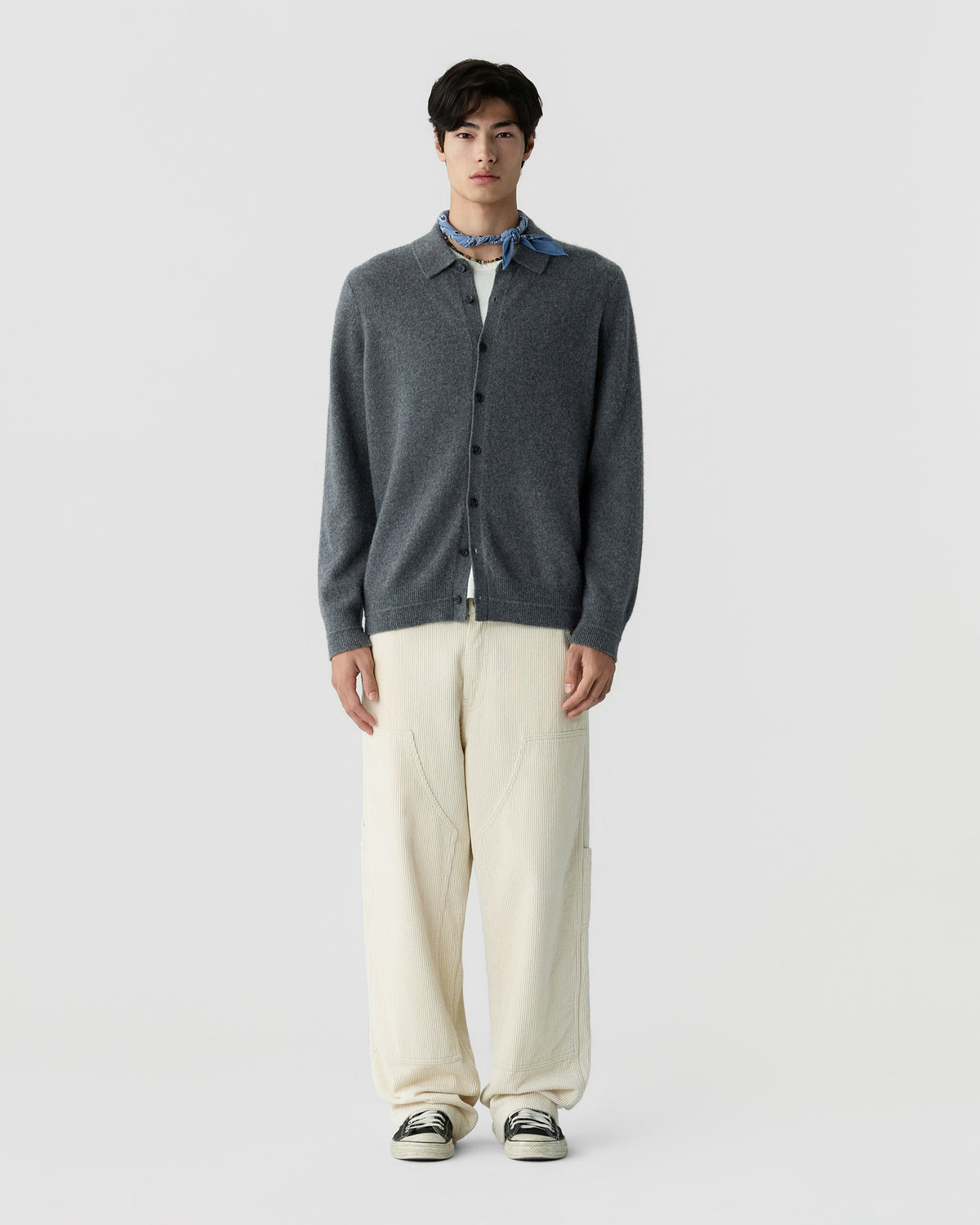 Felted Plaza Shirt - Charcoal