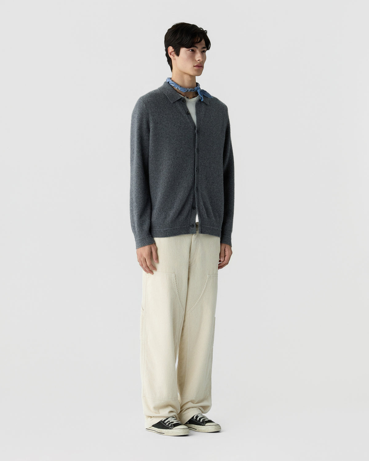Felted Plaza Shirt - Charcoal