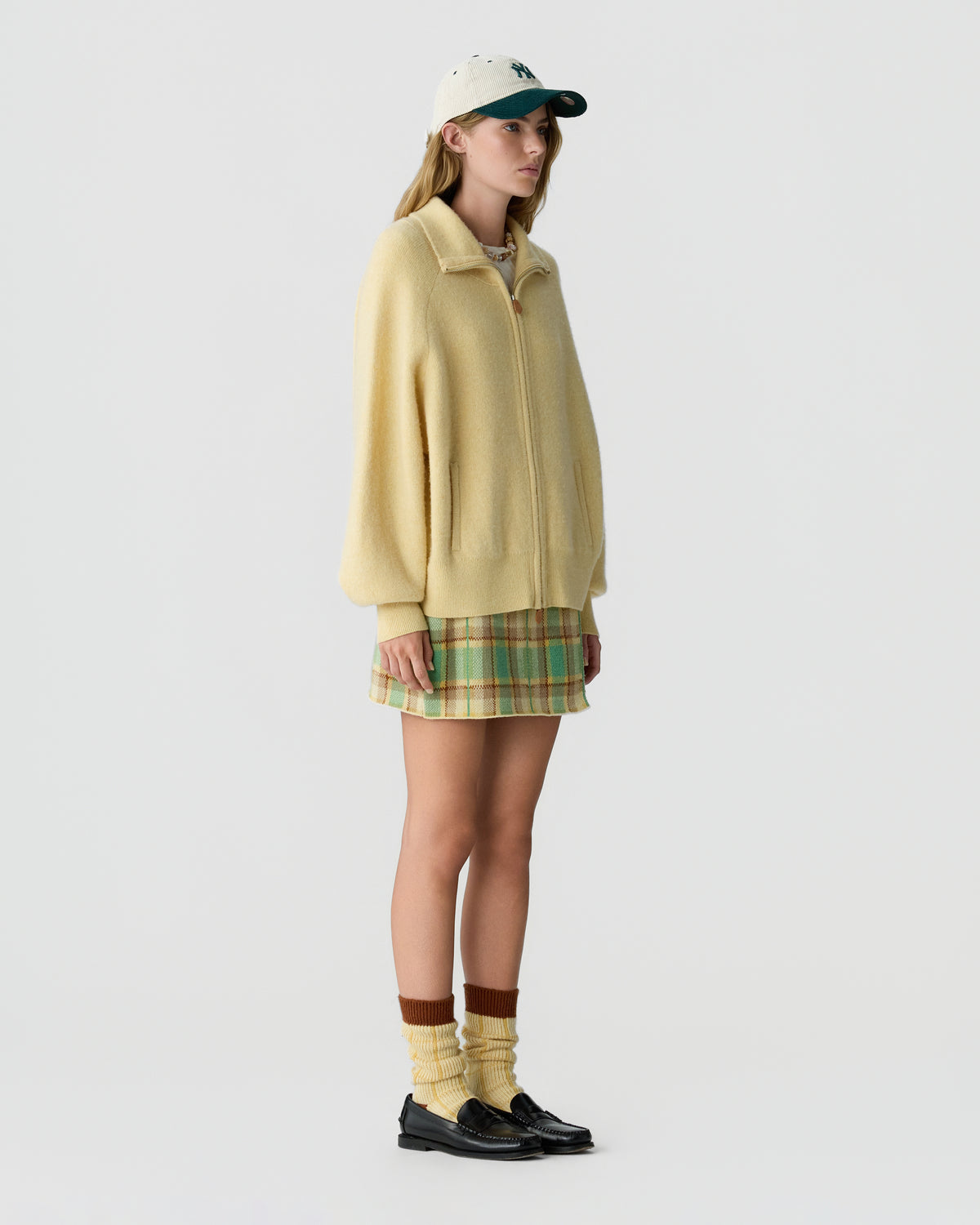Felted Zip Jacket - Butter