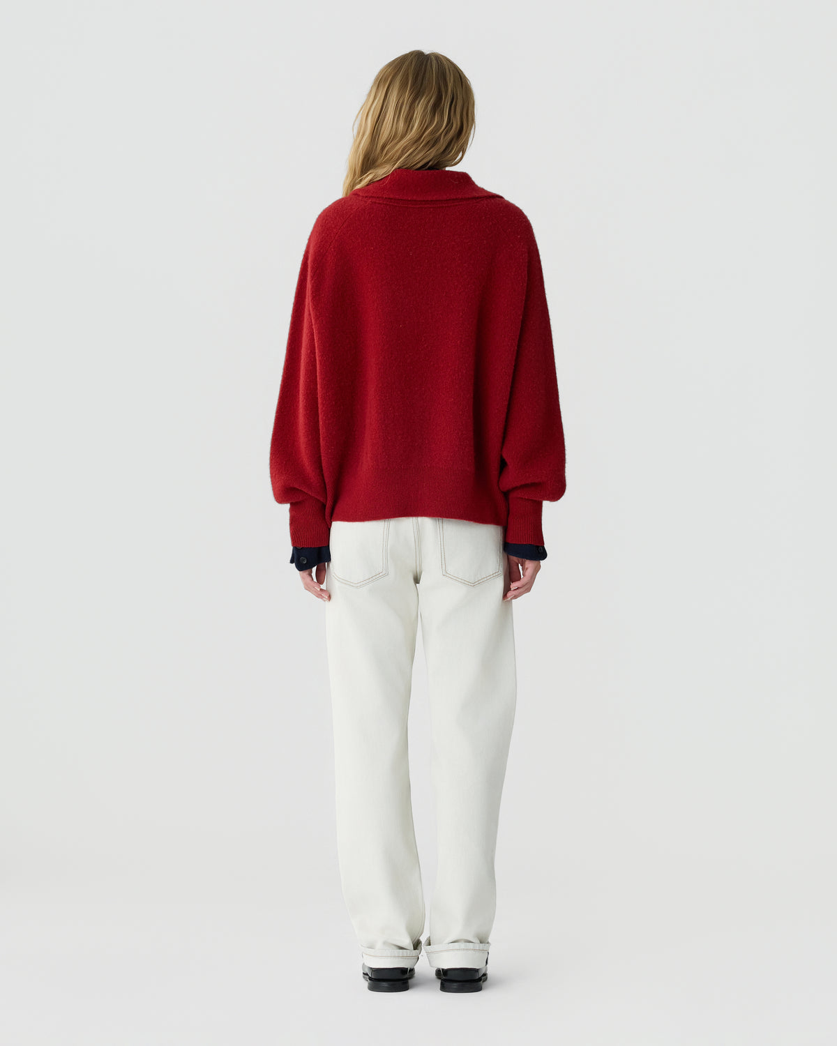 Felted Zip Jacket - Carmine