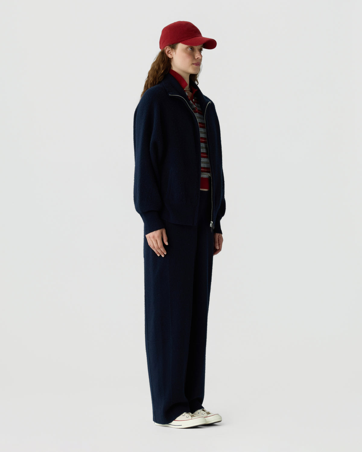 Felted Zip Jacket - Midnight